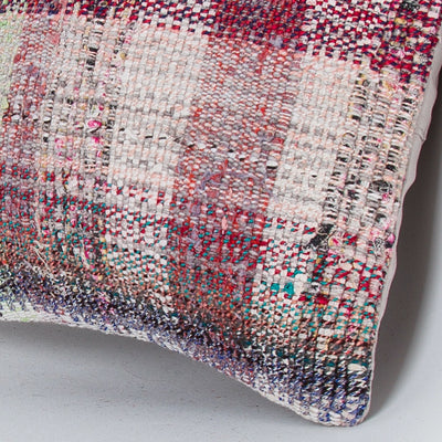 Contemporary Multiple Color Kilim Pillow Cover 16x16 7690