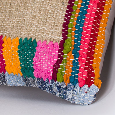Contemporary Multiple Color Kilim Pillow Cover 16x16 7924