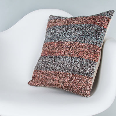 Contemporary Multiple Color Kilim Pillow Cover 16x16 8033