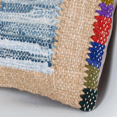 Contemporary Multiple Color Kilim Pillow Cover 16x16 8105