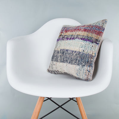 Contemporary Multiple Color Kilim Pillow Cover 16x16 8177