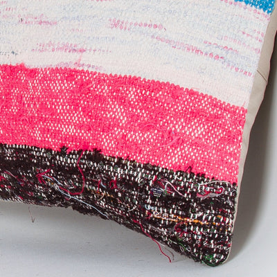 Contemporary Multiple Color Kilim Pillow Cover 16x16 8210