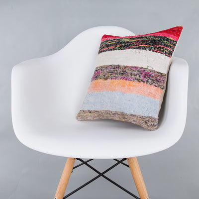 Contemporary Multiple Color Kilim Pillow Cover 16x16 8215
