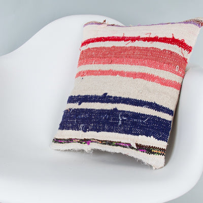 Contemporary Multiple Color Kilim Pillow Cover 16x16 8266