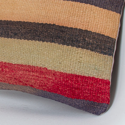 Contemporary Multiple Color Kilim Pillow Cover 16x16 8274