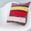 Contemporary Multiple Color Kilim Pillow Cover 16x16 8334