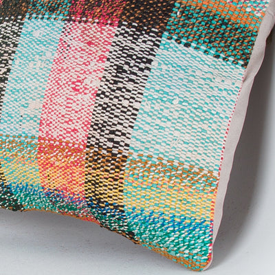 Contemporary Multiple Color Kilim Pillow Cover 16x16 8340