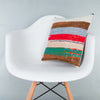 Contemporary Multiple Color Kilim Pillow Cover 16x16 8419