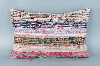 Contemporary Multiple Color Kilim Pillow Cover 16x24 8446