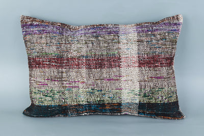 Contemporary Multiple Color Kilim Pillow Cover 16x24 8448