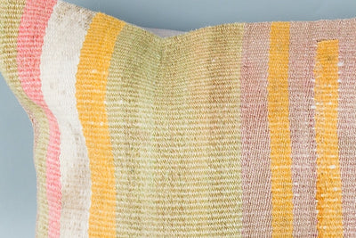Contemporary Multiple Color Kilim Pillow Cover 16x24 8483
