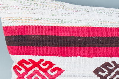 Contemporary Multiple Color Kilim Pillow Cover 16x24 8500