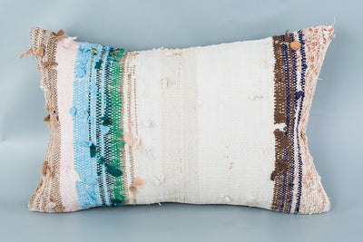 Contemporary Multiple Color Kilim Pillow Cover 16x24 8509