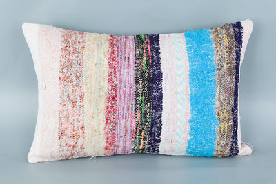 Contemporary Multiple Color Kilim Pillow Cover 16x24 8533