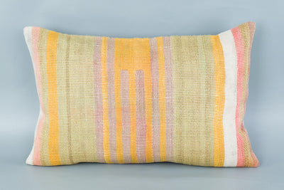 Contemporary Multiple Color Kilim Pillow Cover 16x24 8547