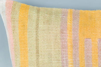 Contemporary Multiple Color Kilim Pillow Cover 16x24 8547