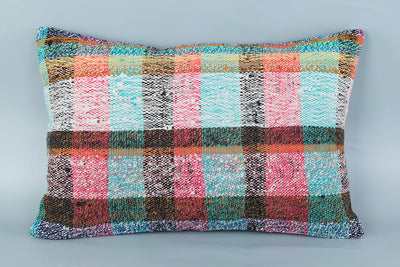 Contemporary Multiple Color Kilim Pillow Cover 16x24 8560