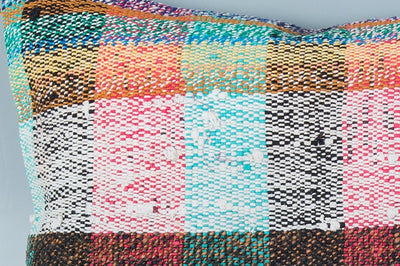 Contemporary Multiple Color Kilim Pillow Cover 16x24 8560
