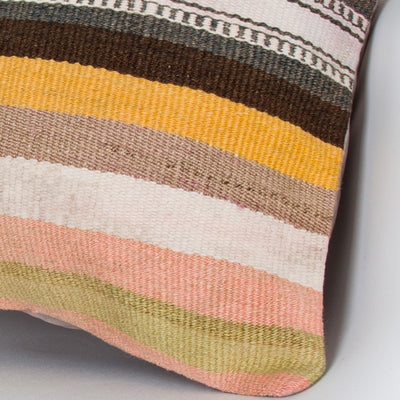 Contemporary Multiple Color Kilim Pillow Cover 20x20 8721