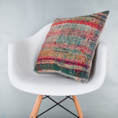 Contemporary Multiple Color Kilim Pillow Cover 20x20 8749