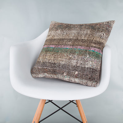 Contemporary Multiple Color Kilim Pillow Cover 20x20 8782
