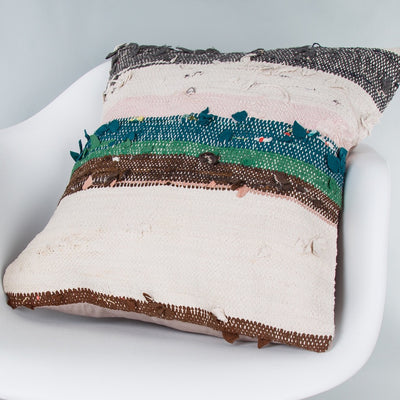 Contemporary Multiple Color Kilim Pillow Cover 20x20 8796