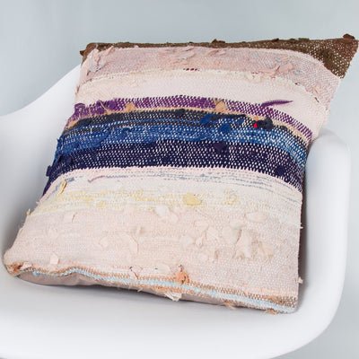 Contemporary Multiple Color Kilim Pillow Cover 20x20 8796