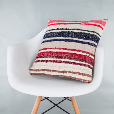 Contemporary Multiple Color Kilim Pillow Cover 20x20 8924