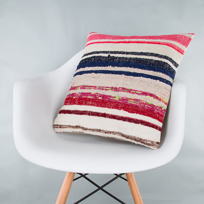 Contemporary Multiple Color Kilim Pillow Cover 20x20 8925