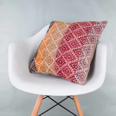 Contemporary Multiple Color Kilim Pillow Cover 20x20 9029