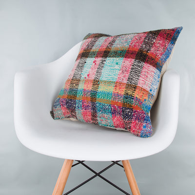 Contemporary Multiple Color Kilim Pillow Cover 20x20 9051