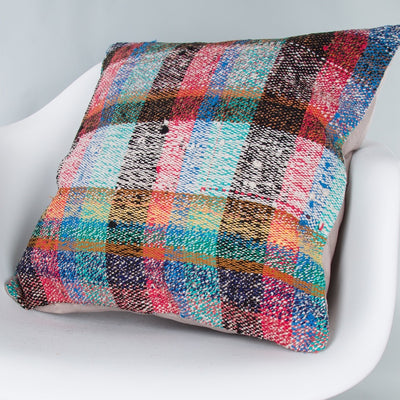 Contemporary Multiple Color Kilim Pillow Cover 20x20 9052