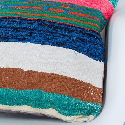 Contemporary Multiple Color Kilim Pillow Cover 20x20 9137