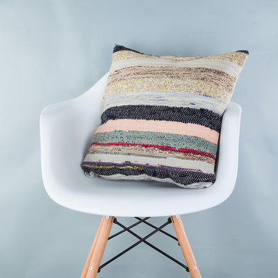 Contemporary Multiple Color Kilim Pillow Cover 20x20 9138