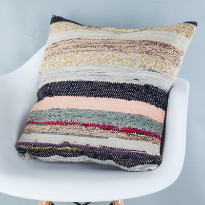 Contemporary Multiple Color Kilim Pillow Cover 20x20 9138