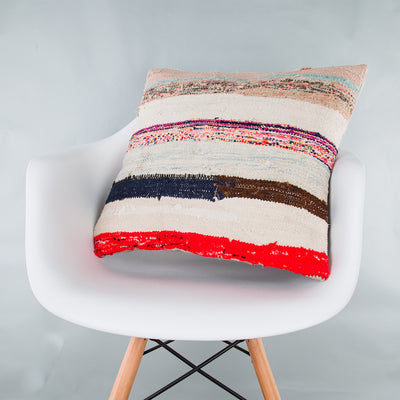 Contemporary Multiple Color Kilim Pillow Cover 20x20 9189