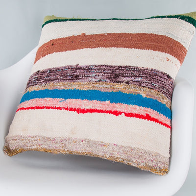 Contemporary Multiple Color Kilim Pillow Cover 20x20 9190