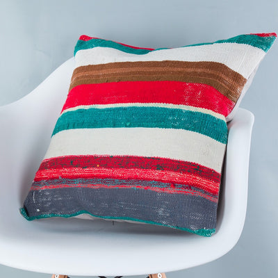 Contemporary Multiple Color Kilim Pillow Cover 20x20 9225