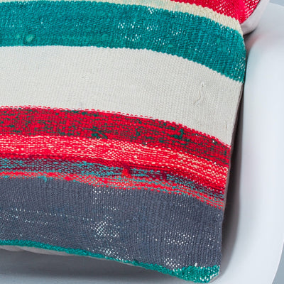 Contemporary Multiple Color Kilim Pillow Cover 20x20 9225