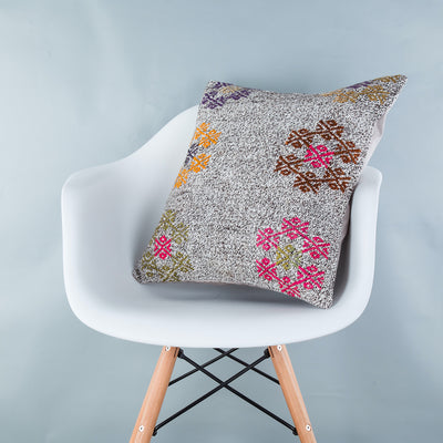 Contemporary Multiple Color Kilim Pillow Cover 20x20 9229