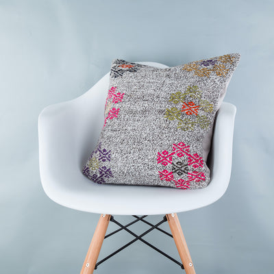 Contemporary Multiple Color Kilim Pillow Cover 20x20 9231