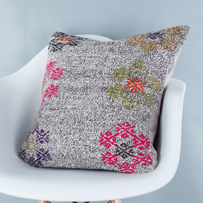 Contemporary Multiple Color Kilim Pillow Cover 20x20 9231