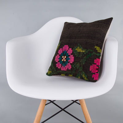 Geometric Multiple Color Kilim Pillow Cover 16x16 7292