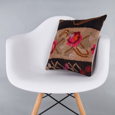 Geometric Multiple Color Kilim Pillow Cover 16x16 7351