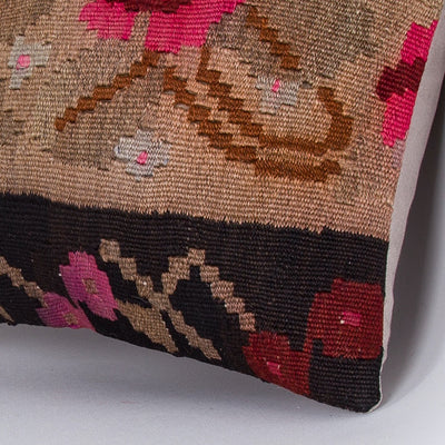 Geometric Multiple Color Kilim Pillow Cover 16x16 7351