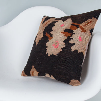 Geometric Multiple Color Kilim Pillow Cover 16x16 7696