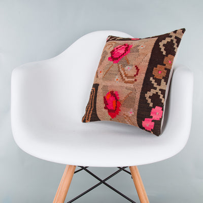 Geometric Multiple Color Kilim Pillow Cover 16x16 7698