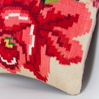 Geometric Multiple Color Kilim Pillow Cover 16x16 8015