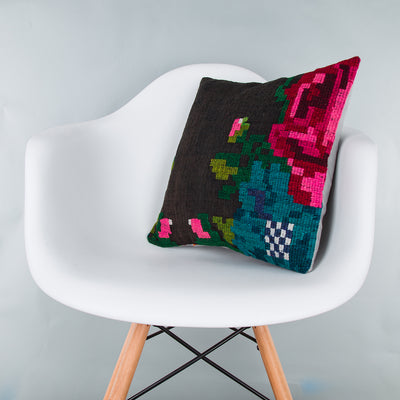 Geometric Multiple Color Kilim Pillow Cover 16x16 8056