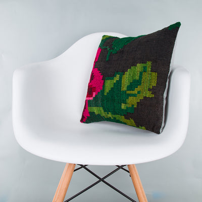 Geometric Multiple Color Kilim Pillow Cover 16x16 8060